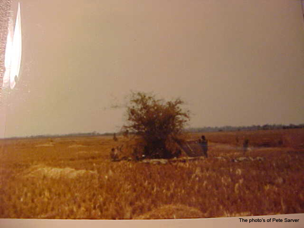 Angel's Wing Battlefield March 8th 1969. Tree line is Cambodian Border. - 2nd Pltn's Position